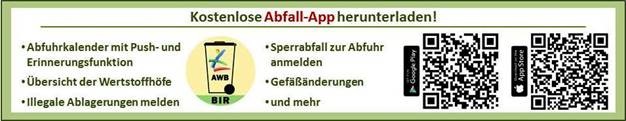 QR-Code zur Abfall-App des Landkreises Birkenfeld